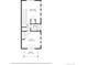 Floorplan of the second floor featuring a sitting room, hall, bath, bedroom and balcony at 2745 Java Ct, Denver, CO 80211