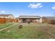 Large backyard offers a covered deck and fire pit for outdoor entertaining at 1530 W Berkeley Pl, Denver, CO 80221