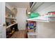 Organized walk-in pantry with ample shelving for storage at 3082 S Wheeling Way # 410, Aurora, CO 80014