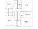 Upstairs floor plan featuring owner's suite, three bedrooms, laundry, two baths, and walk-in closet at 15254 Milwaukee St, Thornton, CO 80602