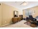 Comfortable bedroom features a desk and drawers at 11014 Callaway Rd, Parker, CO 80138