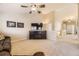 Spacious living area with vaulted ceiling at 11014 Callaway Rd, Parker, CO 80138