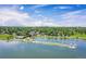 Aerial view of a tranquil lake and park with a walking path on a sunny day at 2065 Depew St, Edgewater, CO 80214