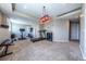 Finished basement gym with carpet floors, recessed lights, and exercise equipment at 26741 E Arbor Dr, Aurora, CO 80016