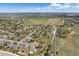 Expansive aerial view of a residential neighborhood featuring well-maintained homes and green spaces at 4804 Eckert St, Castle Rock, CO 80104