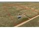 Expansive aerial view shows parcel with outbuilding, single Gathering residence and generous acreage ready for your ideas at 13640 County Road 182, Bennett, CO 80102