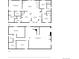 Two story floor plan with kitchen, living room, bedrooms, bathrooms, laundry, and recreation areas at 13640 County Road 182, Bennett, CO 80102