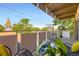 Relax on this cozy balcony, featuring seating and views at 937 N Clarkson St # 405, Denver, CO 80218