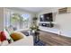 Comfortable living room with balcony at 937 N Clarkson St # 405, Denver, CO 80218