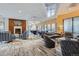 Spacious lobby with comfortable seating and fireplace at 100 Park Ave # 908, Denver, CO 80205