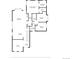 Detailed floor plan of the house with labeled rooms and dimensions on the first floor at 2843 S Jericho Way, Aurora, CO 80013