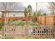 Fenced backyard with garden area, wooden accents, and a mix of wooden and wire fencing at 1662 S Eudora St, Denver, CO 80222