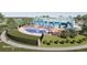 Community Beach Club boasts indoor/outdoor pools, a water slide, lounge chairs, and shaded seating areas at 24374 E 42Nd Ave, Aurora, CO 80019