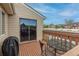 Outdoor back deck space with patio furniture, perfect for enjoying warm weather and backyard views at 4369 E 127Th Way, Thornton, CO 80241