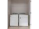 Convenient laundry area with a washer and dryer at 6715 Raritan Dr, Denver, CO 80221