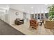 Well-maintained lobby with comfortable seating, stylish decor, and plenty of natural light at 2500 S York St # 401, Denver, CO 80210