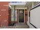 Close-up view of the front entrance, showcasing the brick facade and modern front door at 7910 Hooker St, Westminster, CO 80030