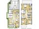 Detailed floor plan showcasing the layout of the main and upper levels, including bedrooms and living spaces at 1280 S Algonquian St, Aurora, CO 80018