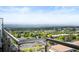 Scenic balcony view showcasing the cityscape and distant mountains on a clear day at 5455 Landmark Pl # 1116, Greenwood Village, CO 80111