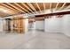 Unfinished basement offering plenty of space and potential for customization at 11865 Barrentine Loop, Parker, CO 80138