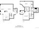 Two story floor plan includes kitchen, bedrooms, bath and laundry areas at 1700 Bassett St # 101, Denver, CO 80202