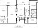 Detailed floor plan showcasing the layout of the residence, including bedrooms, living areas, and balconies at 4800 E Hale Pkwy # 802N, Denver, CO 80220