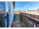 Small deck overlooking backyard and neighborhood at 2937 Pershing St, Strasburg, CO 80136