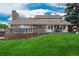 Lush backyard with a spacious lawn and an inviting patio area that's perfect for relaxation at 7750 S Glencoe Way, Centennial, CO 80122