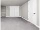 Unfinished basement with carpet and white doors at 14833 E Crestridge Dr, Centennial, CO 80015