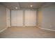 Finished basement offering ample storage with double closets and recessed lighting at 13271 Holly St # B, Thornton, CO 80241