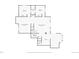 Floor plan of the basement featuring finished areas, a bar, utility closet, and bathrooms at 5265 Club Ct, Larkspur, CO 80118