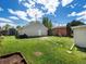 A backyard featuring a lush lawn at 3134 W Center Ave, Denver, CO 80219