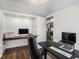 Office featuring a built in desk with shelves and second desk, perfect for dual work stations at 3134 W Center Ave, Denver, CO 80219