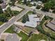 Aerial view of home showcasing its unique design, landscaping, and backyard at 10400 W 35Th Pl, Wheat Ridge, CO 80033