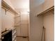 Walk-in closet with shelving and storage at 3819 S Waco St, Aurora, CO 80013