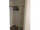 This closet features built-in shelving, providing ample storage solutions at 8824 E Florida Ave # 103, Denver, CO 80247