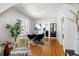 Elegant dining area with hardwood floors and stylish furnishings at 3391 W 32Nd Ave, Denver, CO 80211