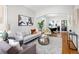 Bright living room featuring hardwood floors and an open floor plan at 3391 W 32Nd Ave, Denver, CO 80211