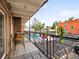 Balcony overlooking the community pool at 100 S Clarkson St # 202, Denver, CO 80209