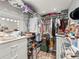 Spacious walk-in closet offering ample storage, organization features, and a vanity mirror at 100 S Clarkson St # 202, Denver, CO 80209