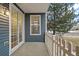 Covered patio featuring sliding glass door and a white picket fence, offering a serene outdoor space at 4674 Flower St, Wheat Ridge, CO 80033