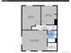 Second level floor plan showing bedrooms, bathroom, and walk-in closet at 2211 Sherman St, Longmont, CO 80501