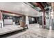 Unfinished basement featuring open space, exposed beams, and ample natural light at 3659 Makley Cir, Castle Rock, CO 80104