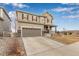 Beautifully designed two-story home featuring a two-car garage, covered porch, and an inviting curb appeal at 3659 Makley Cir, Castle Rock, CO 80104