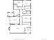 Detailed floor plan showcasing the layout, room dimensions, and spatial relationships within the home's design at 615 N Williams St, Denver, CO 80218