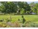 Scenic park landscape featuring a winding stream, colorful flowers, and mature trees at 1975 Cody St, Lakewood, CO 80215