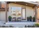 Welcoming front entrance with modern design, attractive landscaping, and cozy seating area at 3734 Ridgeway St, Boulder, CO 80301
