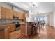 Well-designed kitchen featuring stainless steel appliances and a breakfast bar at 3734 Ridgeway St, Boulder, CO 80301