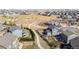 The aerial view highlights the property's proximity to walking trails and community green spaces at 12659 Stone Creek Ct, Firestone, CO 80504