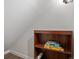 Attic storage space with shelving for organization and convenience at 5454 S Everett Ct, Littleton, CO 80123